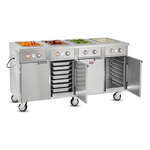 FWE / Food Warming Equipment Co., Inc. HLC-4W6-7H-28-DRN Handy Line Serving Counter, Hot Food, Electric