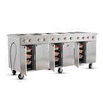 FWE / Food Warming Equipment Co., Inc. HLC-6W6-7H-42-DRN Handy Line Serving Counter, Hot Food, Electric