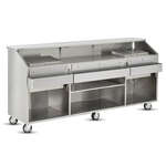 FWE / Food Warming Equipment Co., Inc. SCB-8 60 lb. Ice Bin Stainless Steel Portable Bar