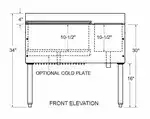 Glastender C-CBA-42L Stainless Steel Underbar Ice Bin / Cocktail Station