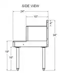 Glastender C-FBSA-14 Stainless Steel Underbar Blender Station