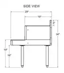 Glastender C-FBSB-12 Stainless Steel Underbar Blender Station