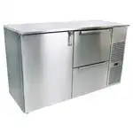 Glastender C1FB52 1 Door Refrigerated Back Bar Storage Cabinet