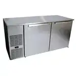 Glastender C1FL52 2 Door Refrigerated Back Bar Storage Cabinet