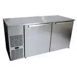 Glastender C1FL60 2 Door Refrigerated Back Bar Storage Cabinet