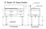 Glastender CBA-36R-CP10-ED Stainless Steel Underbar Ice Bin / Cocktail Station