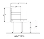 Glastender DBSA-12 Stainless Steel Underbar Blender Station