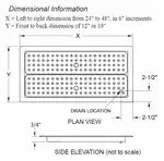 Glastender DI-DP12X48 Drip Tray Trough