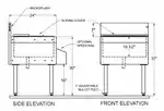 Glastender IBB-24 Underbar Ice Bin/Cocktail Unit