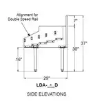 Glastender LDA-12D Underbar Liquor Bottle Display Unit