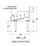 Glastender LDA-18D Underbar Liquor Bottle Display Unit