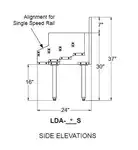 Glastender LDA-30S Underbar Liquor Bottle Display Unit