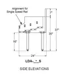 Glastender LDA-36S Underbar Liquor Bottle Display Unit