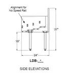 Glastender LDB-12 Underbar Liquor Bottle Display Unit