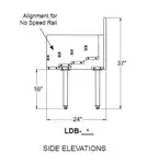 Glastender LDB-18 Underbar Liquor Bottle Display Unit