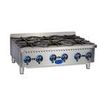 Globe GHP36G 6 Burner Hotplate, Countertop, Gas