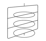 Hatco FSD3TCR (3) tier Circle Rack with pizza pan retainers