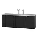 Hoshizaki DD95 4 Taps 1/2 Barrel Draft Beer Cooler - Black, 5 Kegs Capacity, 115 Volts