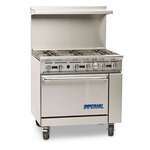 Imperial IR-6 Restaurant Gas Range with 6 Burners - 227,000 BTU