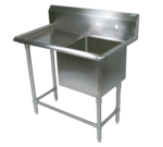 John Boos 1PB30244-1D36L Commercial Sink, (1) One Compartment, 16 Gauge Stainless Steel Construction with Stainless Steel Legs and With Left-hand Drainboard - 70.19" W