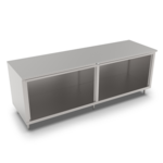 John Boos 4CO4-36108 Open Front Cabinet Base Work Table, with 14 Gauge Type 300 Stainless Steel Top, and without Backsplash - 108.00"W x 36.00"D x 35.75"H