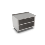 John Boos 4CO4R1.5-3072-1S Open Front Cabinet Base Work Table, with 14 Gauge Type 300 Stainless Steel Top, and 1 1/2" Backsplash - 72.00"W x 30.00"D x 37.25"H