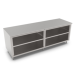 John Boos 4CO6-24108-1S Open Front Cabinet Base Work Table, with 16 Gauge Type 300 Stainless Steel Top, and without Backsplash - 108.00"W x 24.00"D x 35.75"H