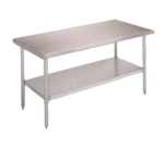 John Boos FBLS3618 Work Table, 18 Gauge Stainless Steel Top with Stainless Steel Undershelf and without Backsplash - 36"W x 18"D