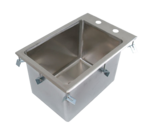 John Boos PB-DISINK101410 Pro-Bowl Type 300 Stainless Steel 10" x 14" x 10" 1 Compartment Drop-In Sink / Faucet Not Included