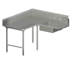 John Boos SDT4-K60120SBK-L Pro-Bowl Soiled Dishtable