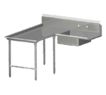 John Boos SDT6-I6072GBK-L Pro-Bowl Soiled Dishtable