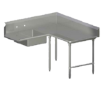 John Boos SDT6-K60108SBK-R Pro-Bowl Soiled Dishtable