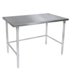 John Boos ST6-2436GBK-X Work Table, 16 Gauge Stainless Steel Top with Open Base and without Backsplash - 36"W x 24"D