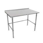 John Boos ST6R1.5-2436GBK-X Work Table, 16 Gauge Stainless Steel Top with Open Base and 1 1/2" Backsplash - 36"W x 24"D