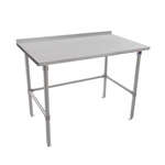 John Boos ST6R1.5-2436SBK-X Work Table, 16 Gauge Stainless Steel Top with Open Base and 1 1/2" Backsplash - 36"W x 24"D