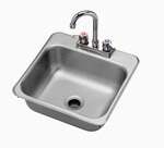 Krowne Metal HS-1515 1 Compartment Stainless Steel Sink, Drop-In