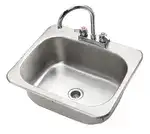 Krowne Metal HS-2017 1 Compartment Stainless Steel Sink, Drop-In