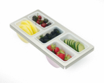 Krowne Metal KR-604 Royal Series Drop-In Garnish Tray