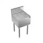 Krowne Metal KR19-GS18 Stainless Steel Underbar Drain Workboard Unit, Freestanding, 18" x 19"