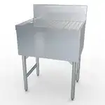 LaCrosse Cooler SDW12 Stainless and Galvanized Steel Underbar Drain Workboard Unit, Freestanding, 12" x 19"