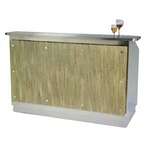 Lakeside Manufacturing 76112 50 lb. Ice Bin Stainless Steel with Acrylic Face Plate Portable Bar