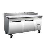 Maxx Cold MXCPP70HC 70.80'' Refrigerated Pizza Prep Table