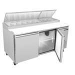 Maxx Cold MXSPP70HC 71.00'' Refrigerated Pizza Prep Table