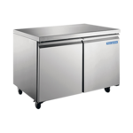 Norpole NP2R-48UC 47.00'' 2 Section Undercounter Refrigerator with 2 Left/Right Hinged Solid Doors and Side / Rear Breathing Compressor