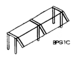 Piper Products/Servolift Eastern BPG1C-46 Classic Single-Sided Protector Guard (Buffet Style) for Elite System