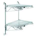 Quantum Food Service WC34-CB1260C Cantilever Double Shelf Post Wall Mount