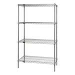 Quantum Food Service WR74-1430BK Wire Shelving Starter Kit