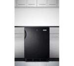 Summit Commercial FF7LBLKBIADA Door Undercounter Refrigerator, W