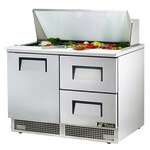 True Mfg. - General Foodservice TFP-48-18M-D-2 Mega Top Refrigerated Salad / Sandwich Prep Table