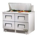 True Mfg. - General Foodservice TFP-48-18M-D-4 Mega Top Refrigerated Salad / Sandwich Prep Table